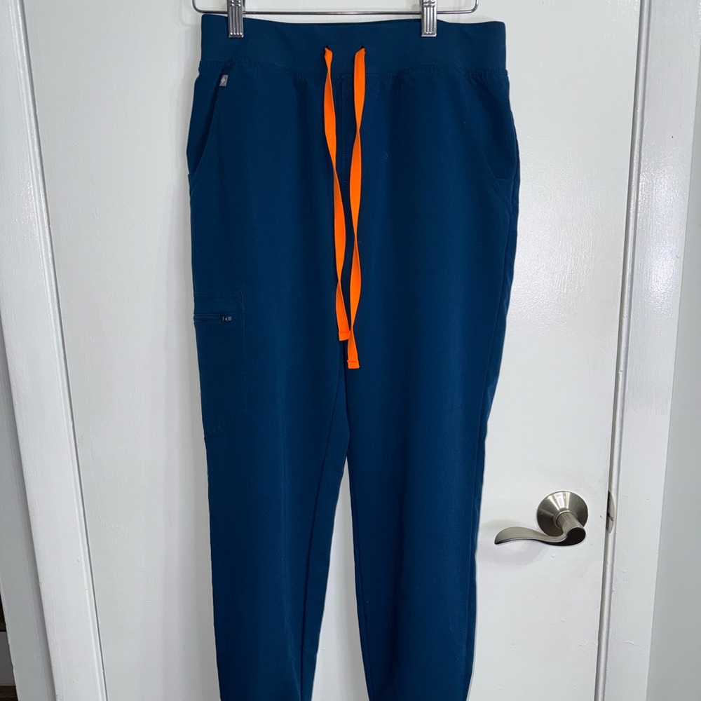 FIGS Zamora Jogger Scrub Pants in Deep Reef Size Small - Picture 3 of 9